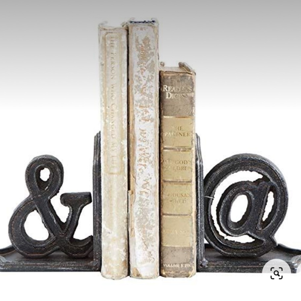 NWT Creative co-op & @ cast iron bookends❤️❤️❤️❤️